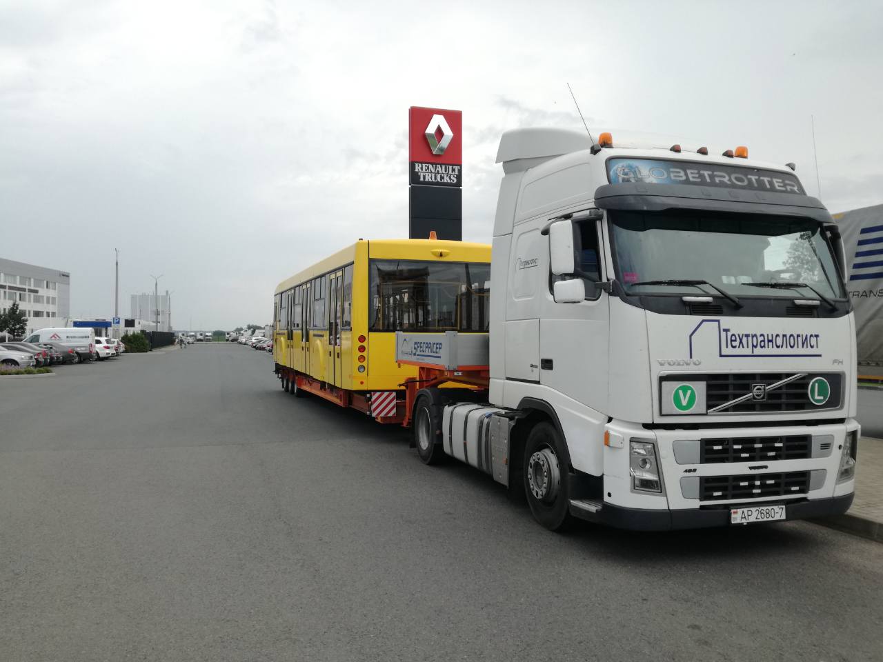 Перевозка перронного автобуса из Минска в Липецк. ООО 